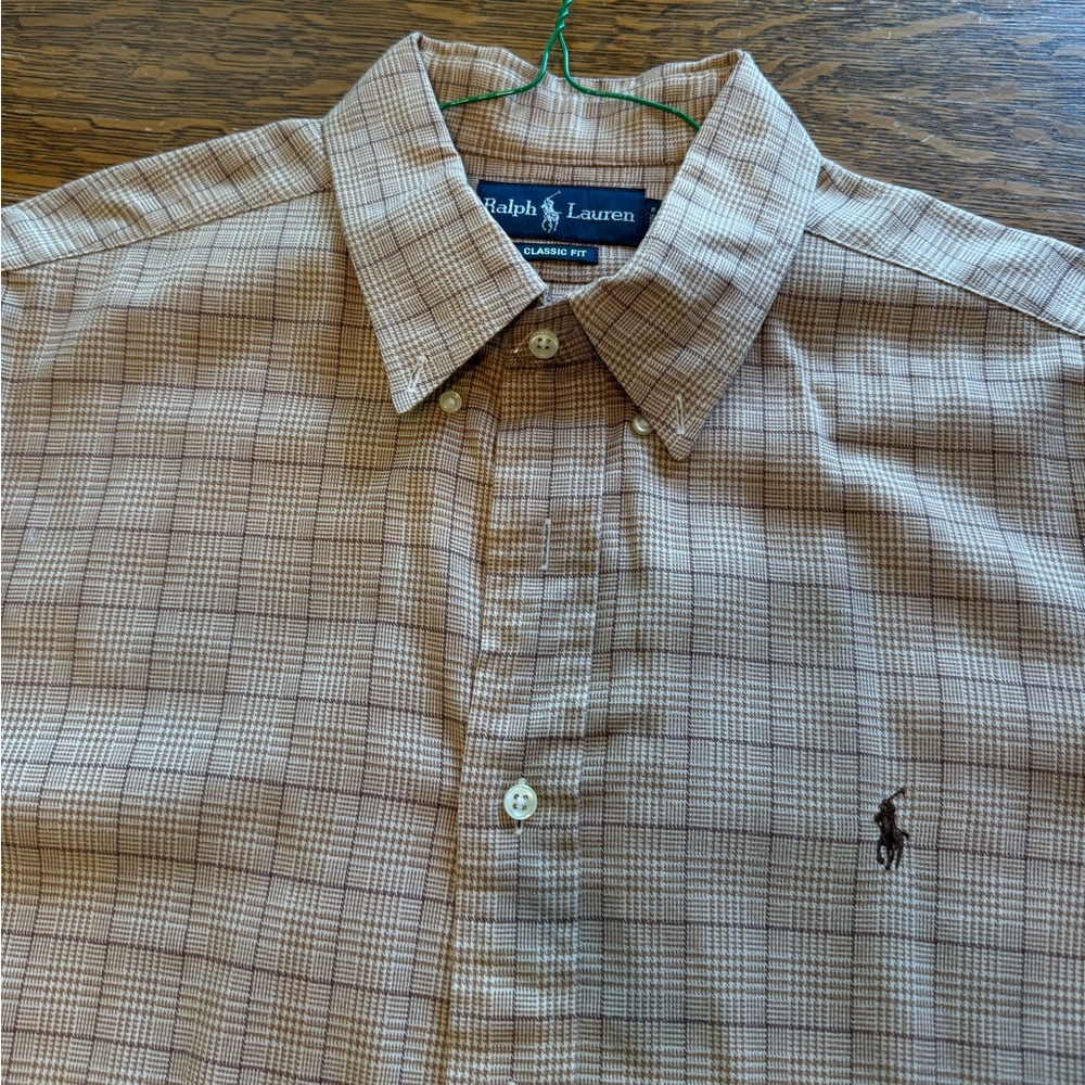 Polo Ralph Lauren Long Sleeve Button Down
Plaid Shirt size XL